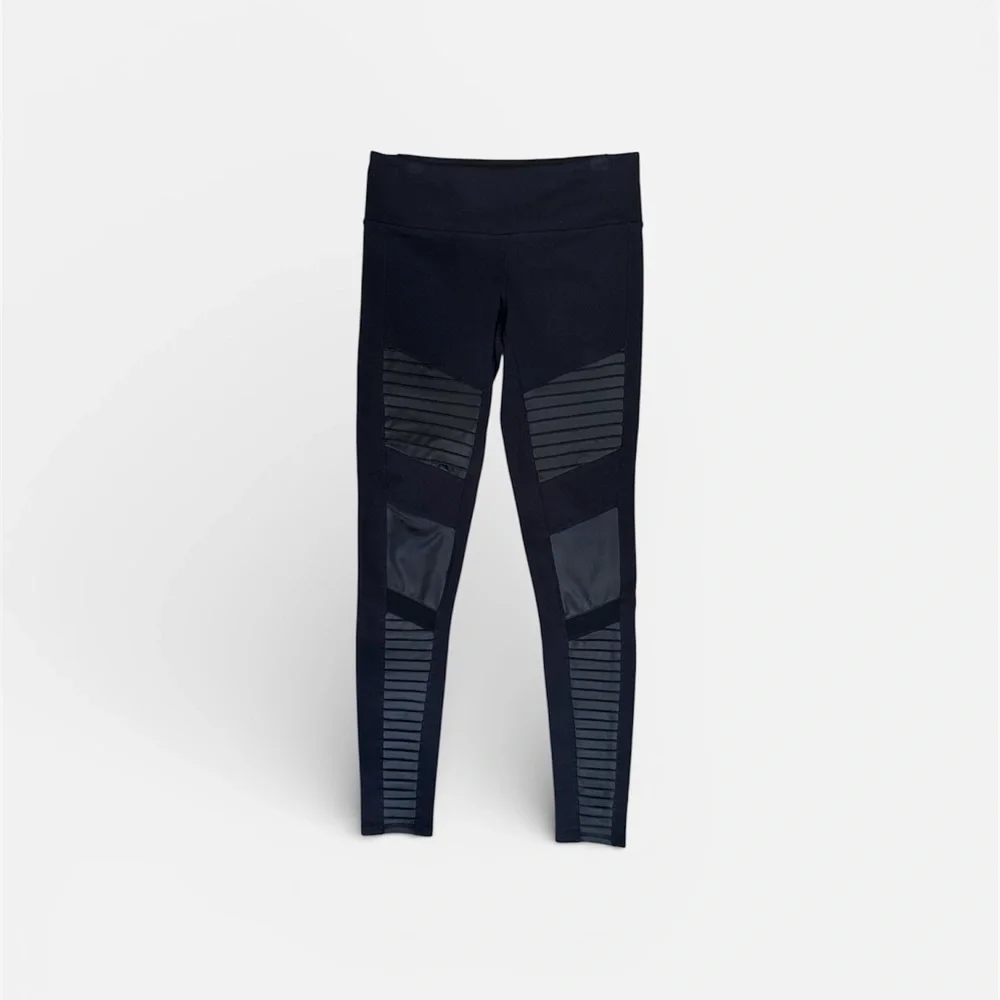 ALO Yoga Black Moto Leggings Size Small